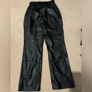 Black leather pants